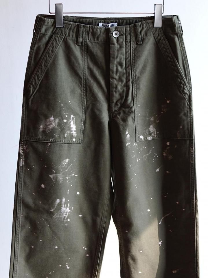 WASHED BAGGY SATIN BLEACHED BAKER PANTS - ISLE