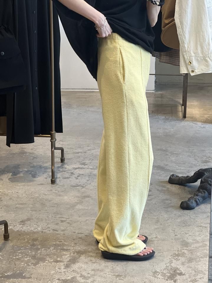 AURALEE / COTTON NYLON PILE PANTS - ISLE