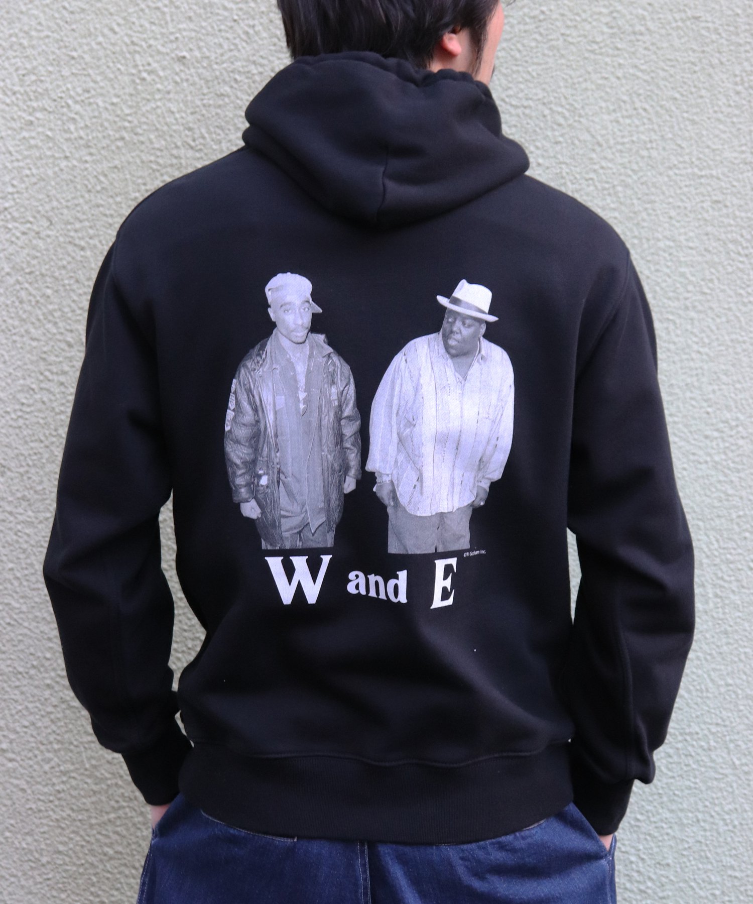 SELCRAIG×LIFE magazine プルオーバーフ―ディー 2PAC & The Notorious B.I.G. BLACK -  REPORT_SHOP