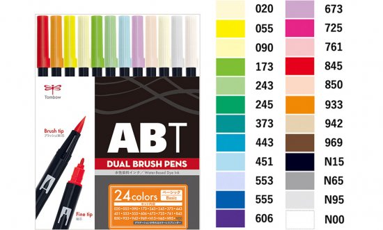 ABT 24色セット（ベーシック） - SHOP｜TOMBOW FUN ART STUDIO 