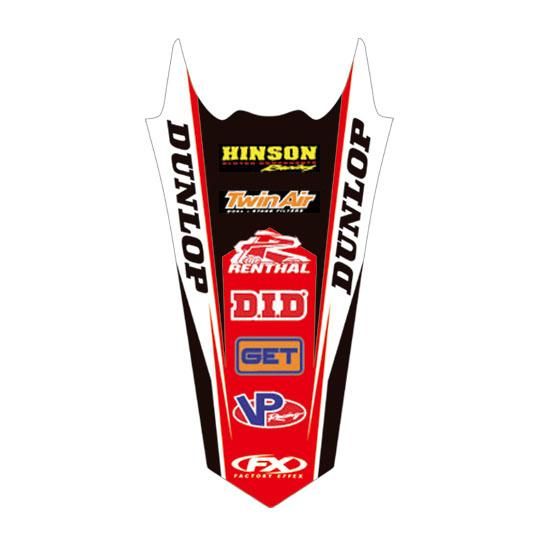 ファクトリーFX リアフェンダーデカール HONDA CRF250R 18-20 ファクトリーFX リアフェンダーデカール HONDA CRF250R 18-20