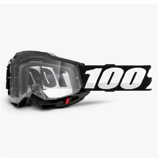 Amazon.co.jp: 100% ACCURI 2ゴーグルブラック/クリアレンズ