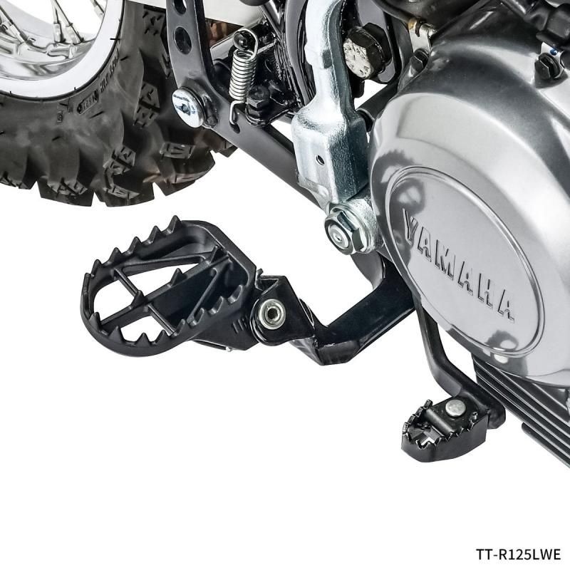 ZETA ワイドフットペグクロモリ TT-R125LWE用 '05-23 / 50mm幅