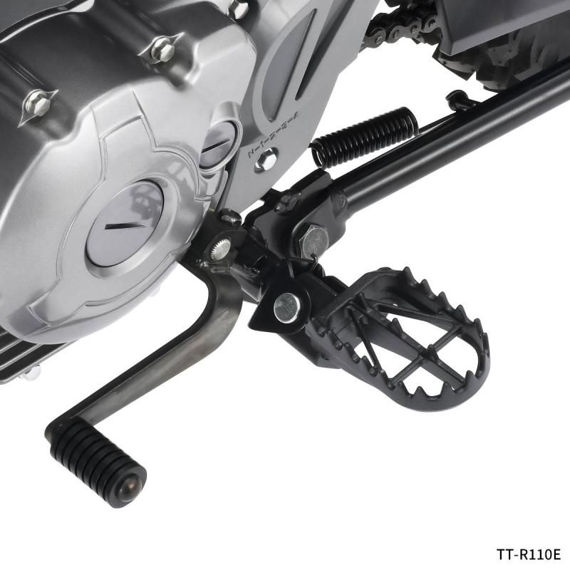 ZETA ワイドフットペグクロモリ TT-R125LWE用 '05-23 / 50mm幅