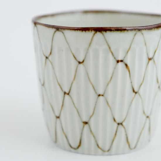 網絵 しのぎそば猪口 - 有田焼窯元 皓洋窯 公式ホームページ