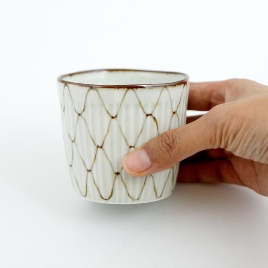 網絵 しのぎそば猪口 - 有田焼窯元 皓洋窯 公式ホームページ