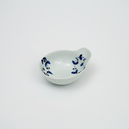 さび唐草リーフ しずく型小付（青・赤） - 有田焼窯元 皓洋窯 公式