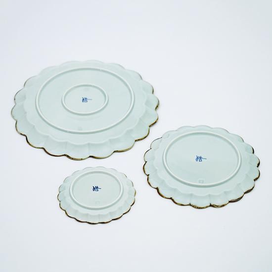 有田焼 プレート 3枚 リーブス フラワープレート（3サイズ） - 有田焼窯元 皓洋窯