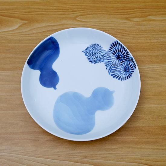 染付三方瓢絵六寸多用皿 - 有田焼窯元 そうた窯