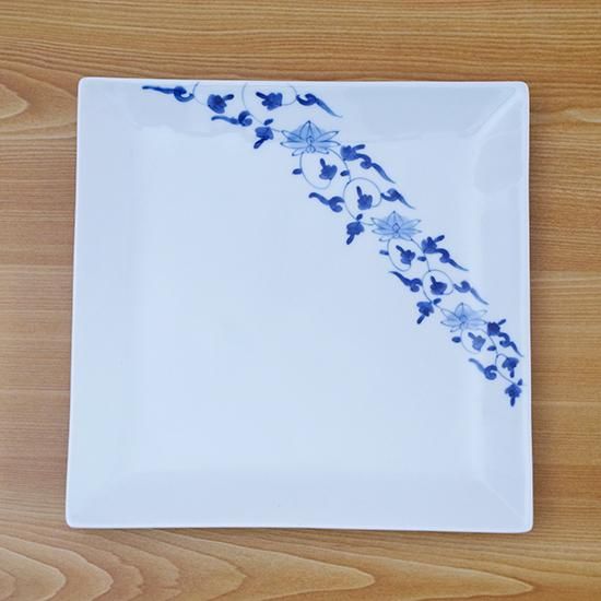 有田焼そうた窯角皿5枚 有田焼 そうた窯 染付間道