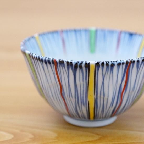 染錦麦わら手面取茶碗 - 有田焼窯元 そうた窯