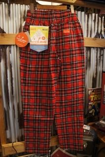 Cookman Chef Pants (Corduroy Tartan RED)