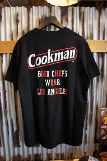 Cookman T-shirts Tape logo (BLACK)