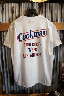Cookman T-shirts Tape logo (WHITE)