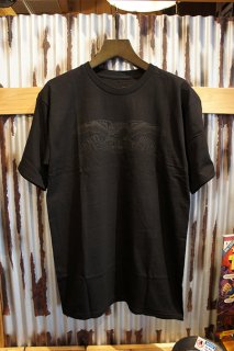 ANTIHERO BASIC EAGLE S/S T-Shirt (BLACK w/ BLACK Print)