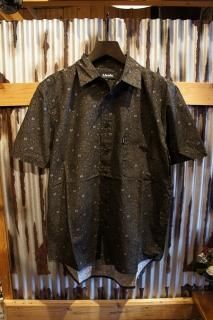 AFENDS BLACK ROSE SHORT SLEEVE SHIRT  (Black)