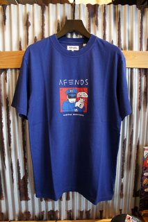 AFENDS Reality RETRO FIT TEE (ROYAL BLUE)