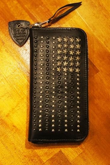 小物 HTC BLACK #US Flag Zipper Long Wallet HTC BLACK #US Flag Zipper Long Wallet (BLACK) - BALENO TOWN