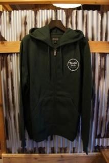 BRIXTON WHEELER ZIP HOOD (FOREST GREEN)