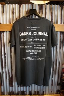 BANKS JOURNAL LEVITATE TEE SHIRT (DIRTY BLACK)