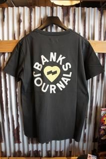 BANKS JOURNAL HEART RINGS TEE SHIRT (DIRTY BLACK)