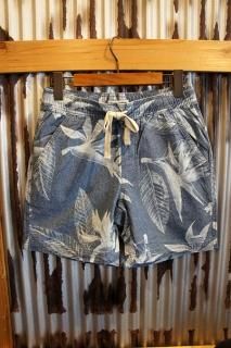 BANKS JOURNAL BLOOM CHAMBRAY WALKSHORT (GLACIER BLUE)