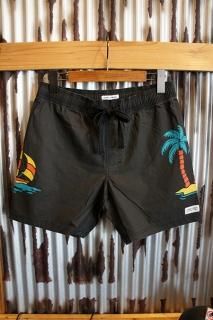 BANKS JOURNAL BAHAMAS BOARDSHORT (DIRTY BLACK)