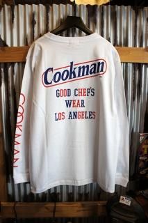 Cookman Long sleeve T-shirts (Tape logo) White