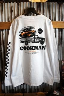 Cookman Long sleeve T-shirts (Burger truck) White