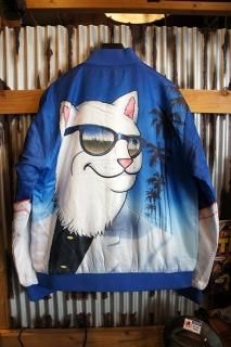 RIPNDIP Show Biz Poly Varsity Jacket (Blue)