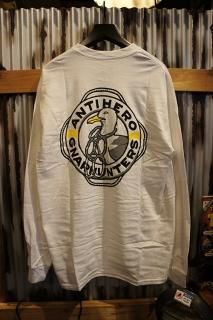 Gnarhunters  ANTI HERO L/S Tee (WHITE)