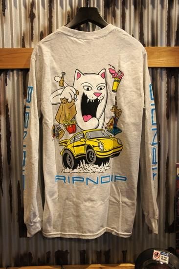 大人気「RIPNDIP」(リップンディップ)販売中!!　RIPNDIP-RND3935　RIPNDIP Open Roads L/S (Ash)