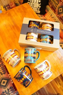 PENDLETON Ceramic Mug Set (4pcs)【店頭受け取り受注のみ】