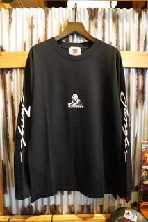 JUNGLES LOGOS LONG SLEEVE TEE (WASHED BLACK)