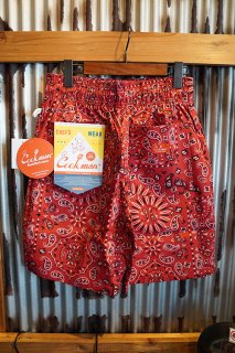 Cookman Chef Short Pants (「Paisley」 Red)