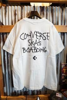 CONVERSE SKATEBOARDING Wear & Goods Collection LOGO S/S T-SHIRT (WHITE)