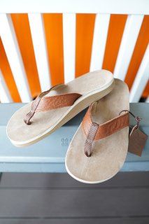 The Sandalman BEACH WALK LEATHER SANDAL (TAN)