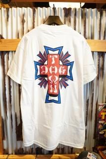 DOGTOWN Cross Logo USA T-shirt (White/USA)