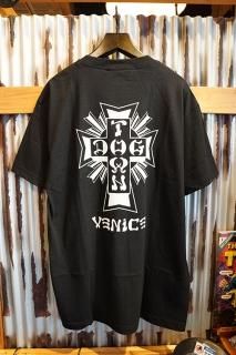 DOGTOWN Cross Logo x Venice T-shirt (Black/White)