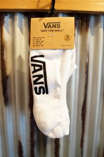 VANS CLASSIC SUPER NO-SHOW SOCKS (3PACK) (WHITE)