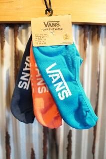 VANS CLASSIC SUPER NO-SHOW SOCKS (3PACK) (BLUE JEWEL)