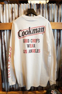 Cookman Long sleeve T-shirts Tape Logo (OFF WHITE)