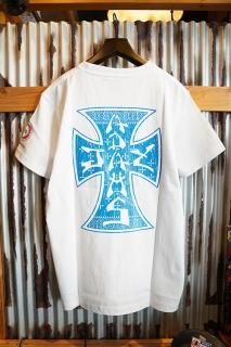 JAY ADAMS BLUE CROSS LOGO TEE (WHITE)