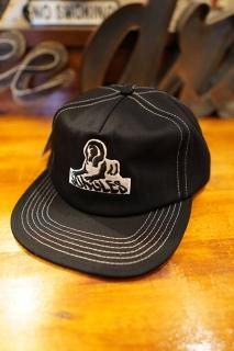 JUNGLES SPHINX LOGO CONTRAST STITCH CAP (BLACK)