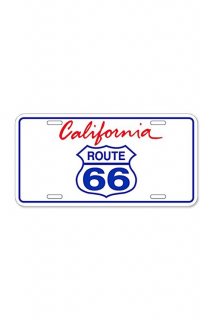 ROUTE 66 LICENSE PLATE アルミニウムサイン (CALIFORNIA)