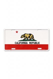 CALIFORNIA REPUBLIC LICENSE PLATE ߥ˥ॵ