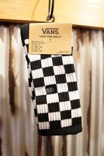 VANS CHECKERBOARD II CREW SOCKS (BLACK-WHITE CHK)