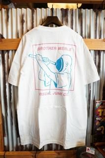 BROTHER MERLE PLUMBER S/S CREW T-SHIRT (WHITE)