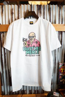 BROTHER MERLE NORM IN HAWAII S/S CREW T-SHIRT (WHITE)