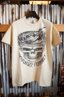 POCKET PISTOLS SKULL BOWL TEE (BEIGE)